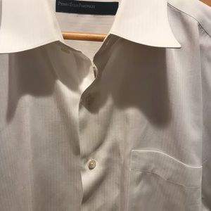 LIKE NEW Perry Ellis white button down dress shirt